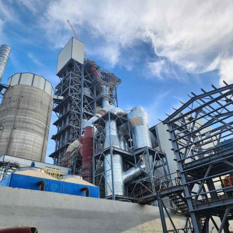 MEDCEM ÇİMENTO FAB. MEDCEM 9.000 TON GÜN KLİNKER KAPASİTESİNE SAHİP YENİ ÜRETİM HATTI PROJESİ SİKLON BİNASI MONTAJ İŞLERİ
